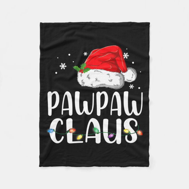 Funny Pawpaw Claus Christmas Pajamas Santa  Fleecedecke (Vorderseite)