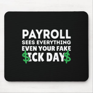 Funny Payroll sucht alles Lohnroll Spezialist Mousepad