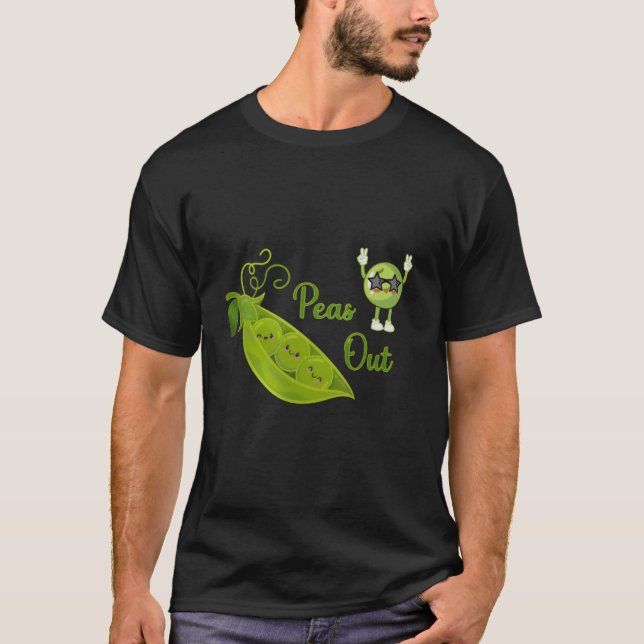 Funny Pea Shirt – Cute Veggie Graphic Tee (Vorderseite)