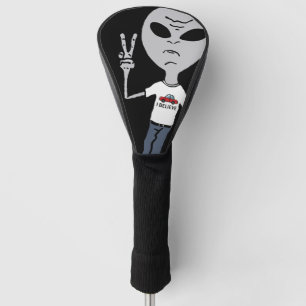 Funny Peace Alien Golf Headcover