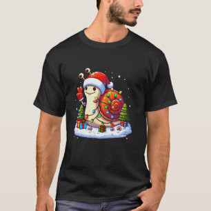 Funny Peace Hand Weihnachtsleuchten Weibchen Männe T-Shirt