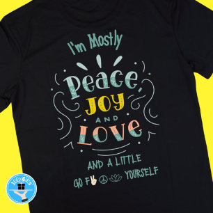 Funny Peace Joy Liebe Erleuchtung Mindfulness T-Shirt