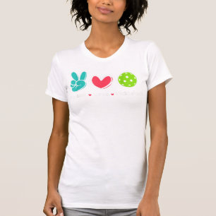 Funny Peace Liebe Pickleball Park/Garten Liebe Pic T-Shirt