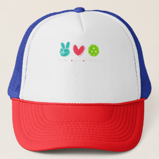 Funny Peace Liebe Pickleball Park/Garten Liebe Pic Truckerkappe