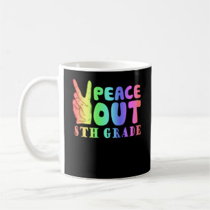 Funny Peace Out 8. Klasse Kaffeetasse
