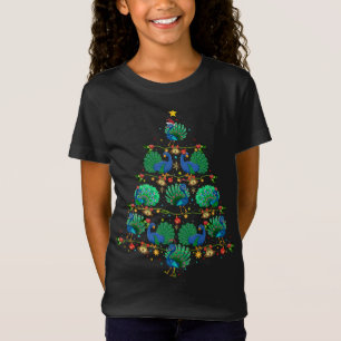 Funny Peacock Xmas Treppe Geschenk Weihnachtsmannm T-Shirt