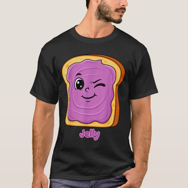 Funny Peanut Butter-jelly Friends Cute Food Matchi T-Shirt (Vorderseite)