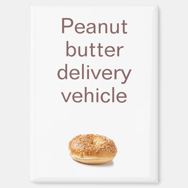 Funny Peanut Butter Refrigerator Magnet (Vorderseite)