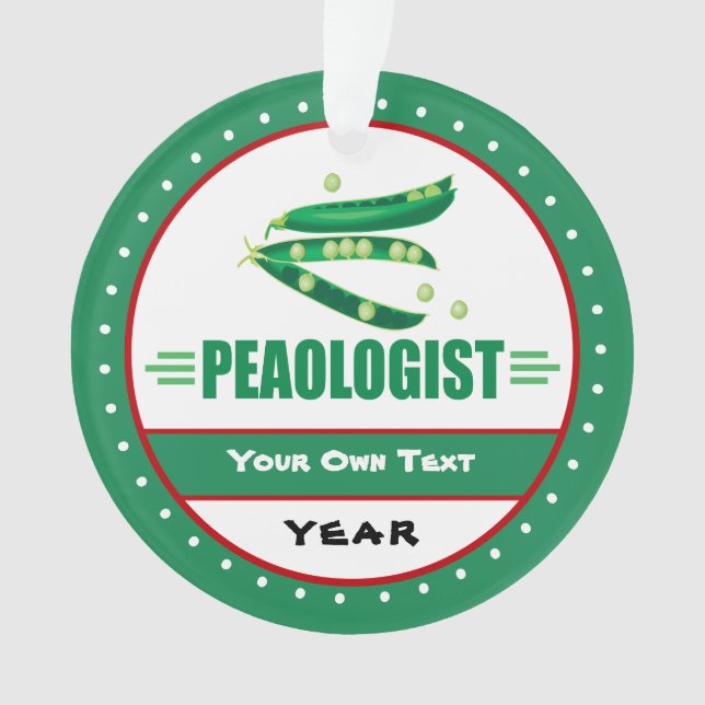 Funny Peaologist - I Liebe Peaks Ornament (Vorderseite)
