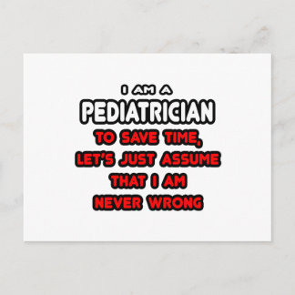 Funny Pediatrician T - Shirt und Geschenke Postkarte