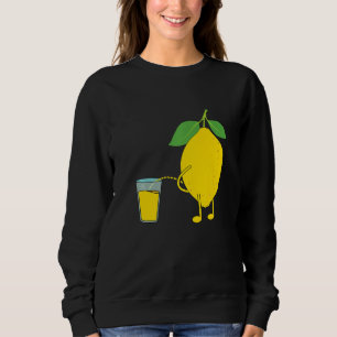 Funny Peeing Lemon Lemon Juice Pee Spaß Happ Sweatshirt