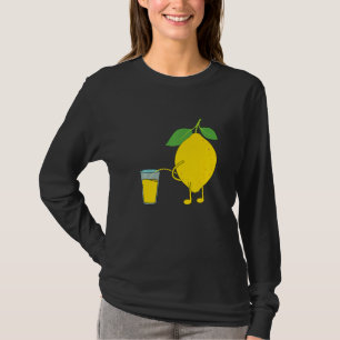 Funny Peeing Lemon Lemon Juice Pee Spaß Happ T-Shirt