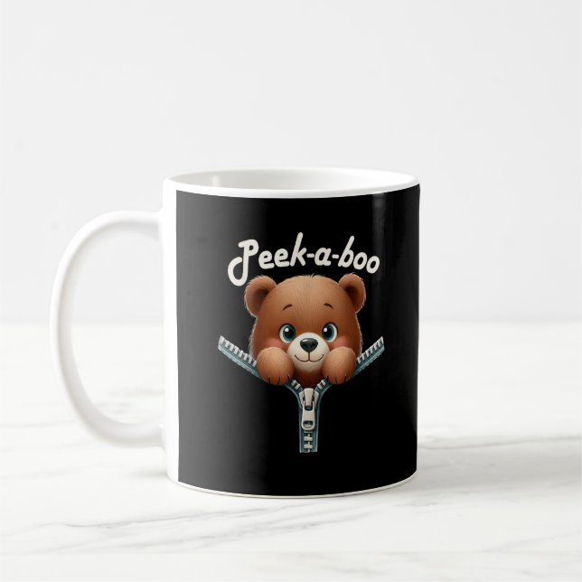 Funny - Peekabo - Bär Kaffeetasse (Links)