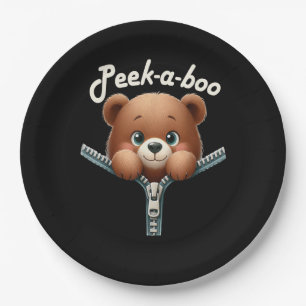 Funny - Peekabo - Bär Pappteller