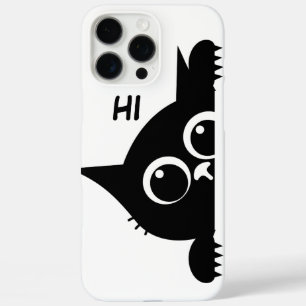 Funny Peeking Katze Minimalistische Kunst iPhone 16 Pro Max Hülle