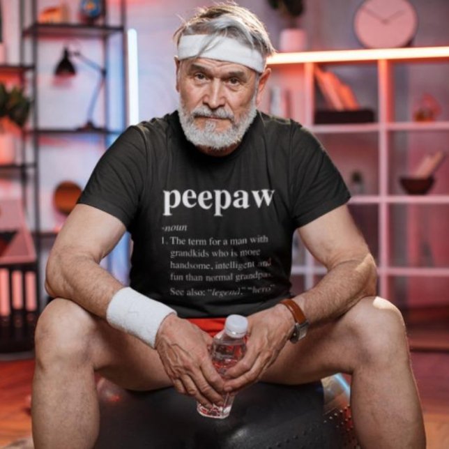 Funny Peepaw Definition Großvater Cooler T - Shirt (Von Creator hochgeladen)