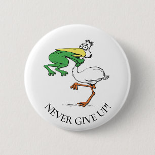 Funny Pelican Button