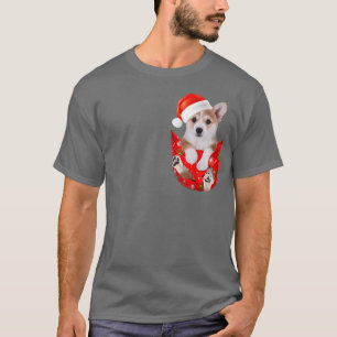 Funny Pembroke Welsh Corgi Christmas Pocket für Co T-Shirt