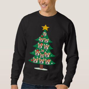 Funny Pembroke Welsh Corgi Dog Weihnachtsbaum für Sweatshirt