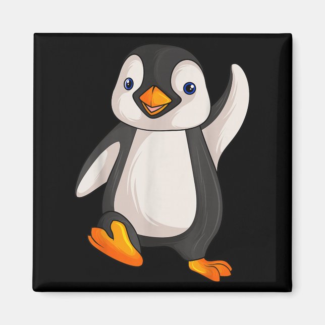 Funny Penguin Apparel S Uni Erwachsene Kinder Kind Magnet (Vorne)