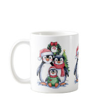 Funny Penguin Christmas Matching Familie Pajamas