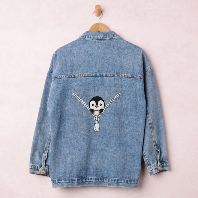 Funny Penguin Peek Jeansjacke (Hangar)