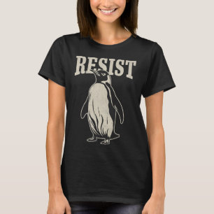 Funny Penguin Resist Cool Penguins Residenz T-Shirt