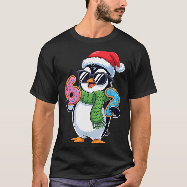 Funny Penguin Six Seven 67 Ice Cream Christmas Boy T-Shirt (Vorderseite)