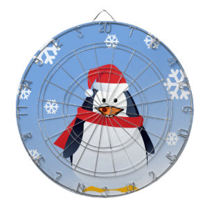Funny Penguin Weihnachten Weihnachten Dartscheibe