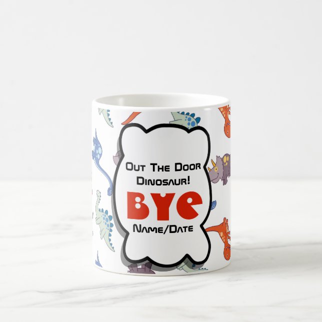 FUNNY Pensionskolleague Out Door Dinosaur Tasse (Mittel)