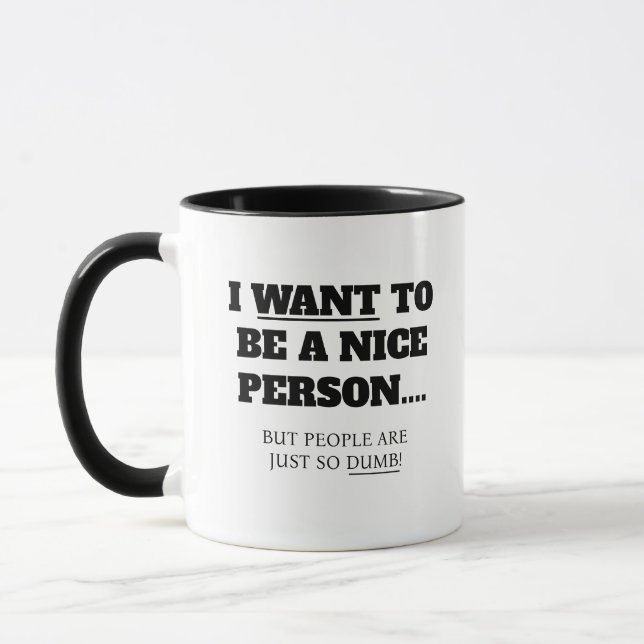 Funny People sind dumm Tasse (Links)