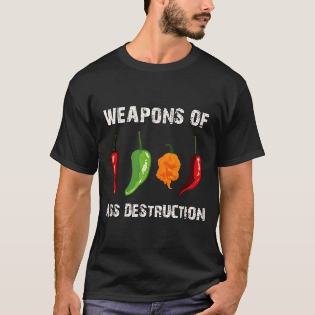 Funny Pepper Chili Head Scy Hot Foods  T-Shirt (Vorderseite)