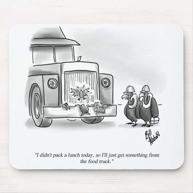 Funny Percenters Cartoon für Bauarbeiter Mousepad (Vorne)