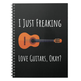 Funny Perfect Gift For Guitar Player Lover Notizblock