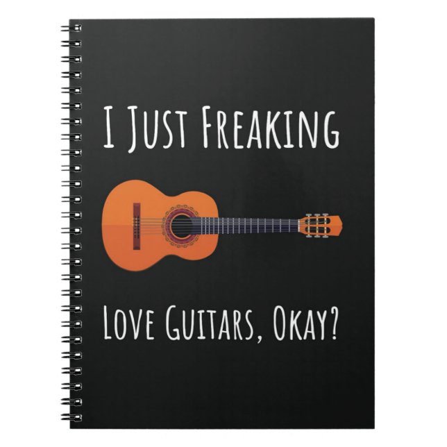 Funny Perfect Gift For Guitar Player Lover Notizblock (Vorderseite)