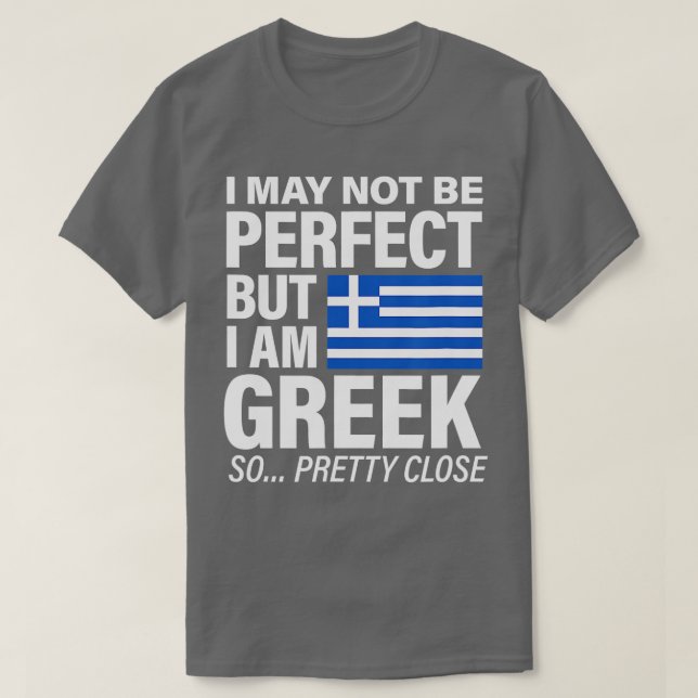 Funny Perfect Greece Flag Design I Liebe Griechenl T-Shirt (Design vorne)