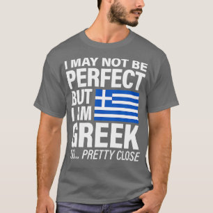 Funny Perfect Greece Flag Design I Liebe Griechenl T-Shirt