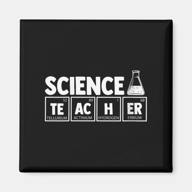 Funny Periodic Table Science Teacher Nerd C Magnet (Vorne)