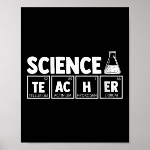 Funny Periodic Table Science Teacher Nerd C Poster