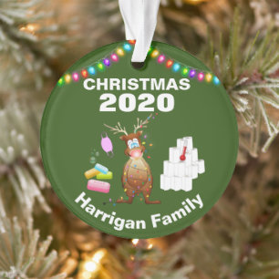 Funny Personalisiert 2020 Covid Weihnachtsbaum Ornament