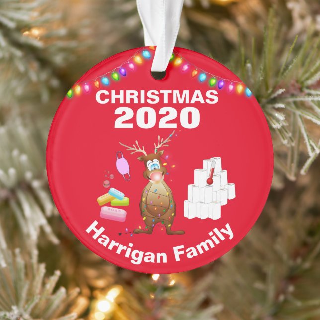 Funny Personalisiert 2020 Covid Weihnachtsbaum Ornament (Baum)