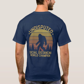 Funny Personalisiert Big Foot soziale Distanz T-Shirt