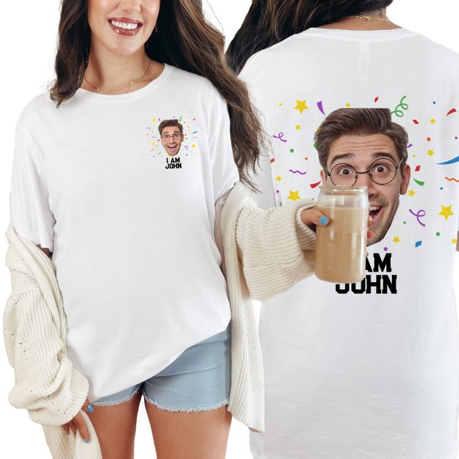 Funny Personalisiert Birthday Party Custom Foto T-Shirt (Von Creator hochgeladen)