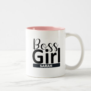 Funny Personalisiert Boss Girl Geschenk Zweifarbige Tasse