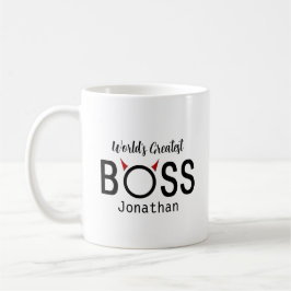 Funny Personalisiert Boss Horns Kaffee Tasse