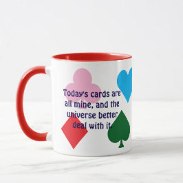 Funny Personalisiert Colorful Playing Cards Anzugs Tasse