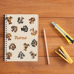 Funny Personalisiert Custom Dog Liebesgeschenk Notizbuch