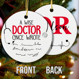 Funny Personalisiert Doctor lustiges Sprichwort Keramik Ornament