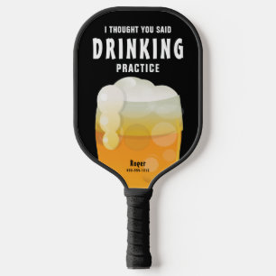 Funny Personalisiert Drink Beer Pickleball Schläger