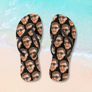 Funny Personalisiert Foto Face Flip Flops